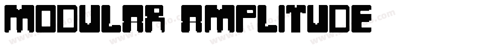 Modular Amplitude字体转换